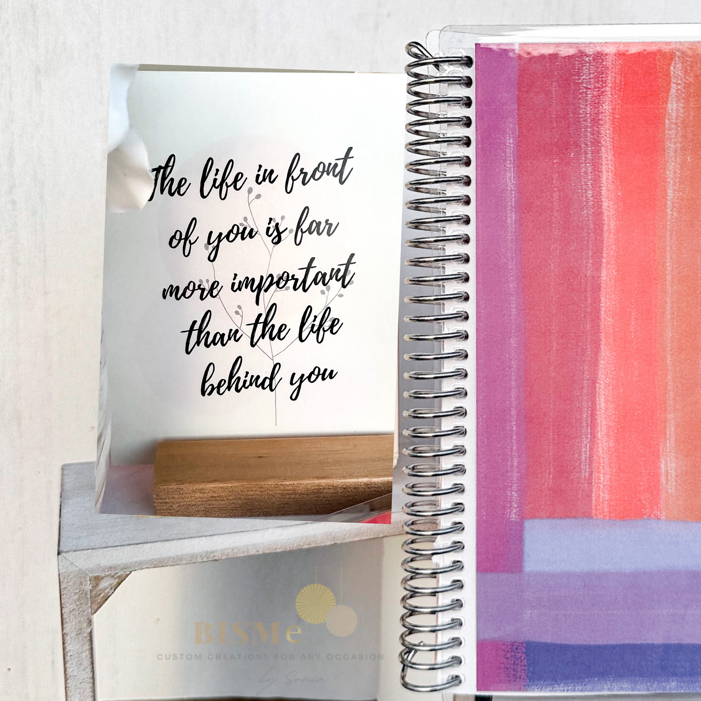 Inspirational Quote Cards with Wooden Stand