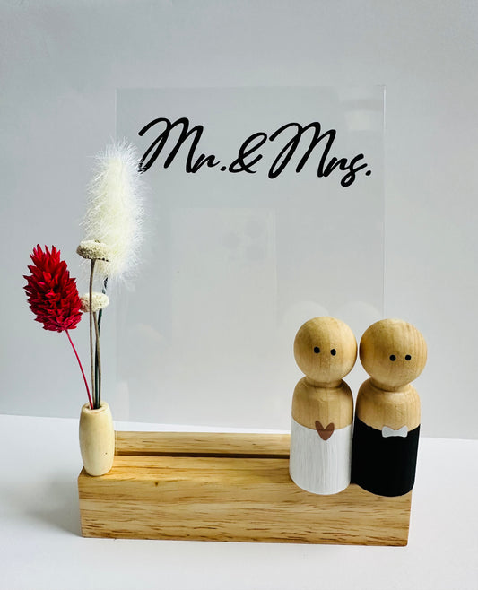 Mr. and Mrs. Wood Plaque
